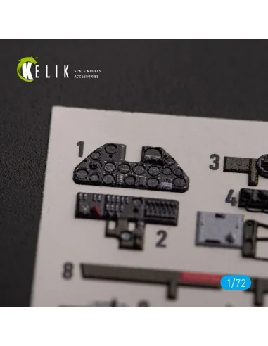 P-40K - interior 3D decals for Special Hobby kit, 1/72 - Kelik K72154