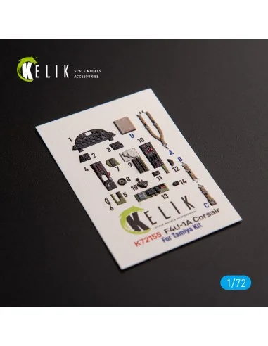 F4U-1A Corsair - interior 3D decals for Tamiya kit, 1/72 - Kelik K7...