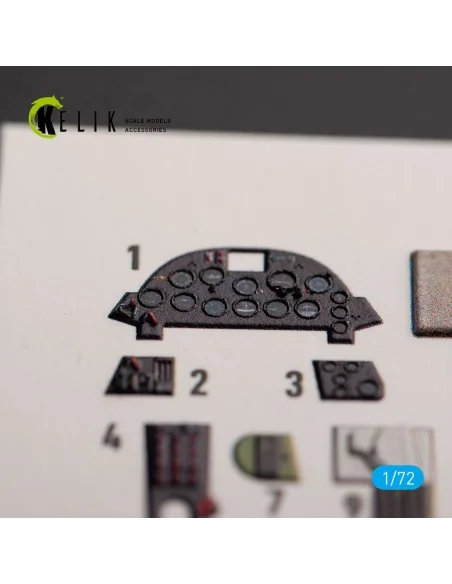 F4U-1A Corsair - interior 3D decals for Tamiya kit, 1/72 - Kelik K7...