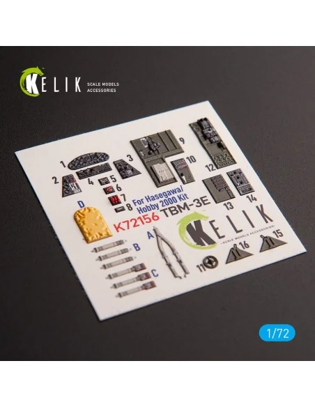 [NO_DESC] TBM-3E - interior 3D decals for Hobby 2000/Hasegawa kit, ...
