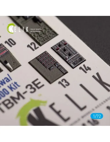 TBM-3E - interior 3D decals for Hobby 2000/Hasegawa kit, 1/72 - Kel...