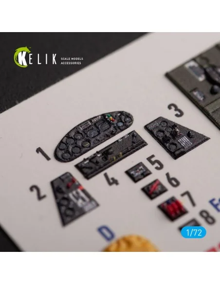 TBM-3E - interior 3D decals for Hobby 2000/Hasegawa kit, 1/72 - Kel...