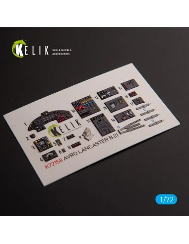 AVRO LANCASTER B.III - interior 3D decals for Airfix kit, 1/72 - Ke...
