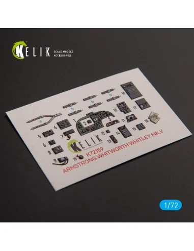 ARMSTRONG WHITWORTH WHITLEY MK.V - interior 3D decals for Airfix ki...