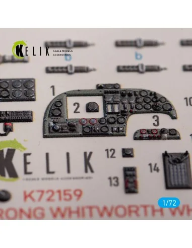 ARMSTRONG WHITWORTH WHITLEY MK.V - interior 3D decals for Airfix ki...