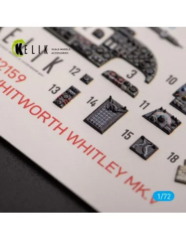 ARMSTRONG WHITWORTH WHITLEY MK.V - interior 3D decals for Airfix ki...