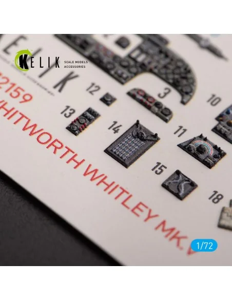 ARMSTRONG WHITWORTH WHITLEY MK.V - interior 3D decals for Airfix ki...