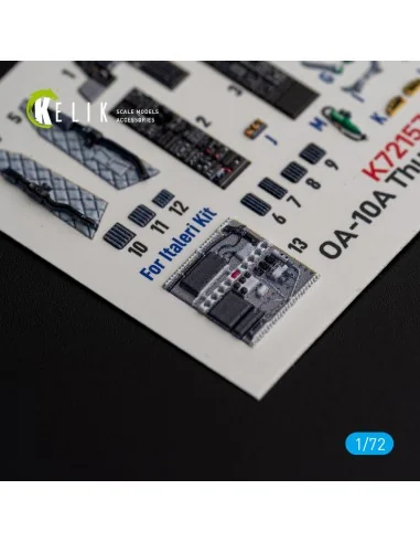 OA-10A Thunderbolt - interior 3D decals for Italeri kit, 1/72 - Kel...