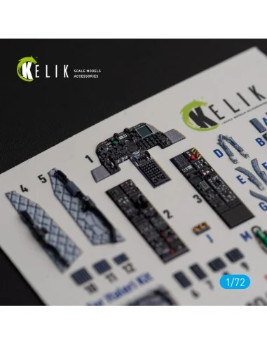OA-10A Thunderbolt - interior 3D decals for Italeri kit, 1/72 - Kel...