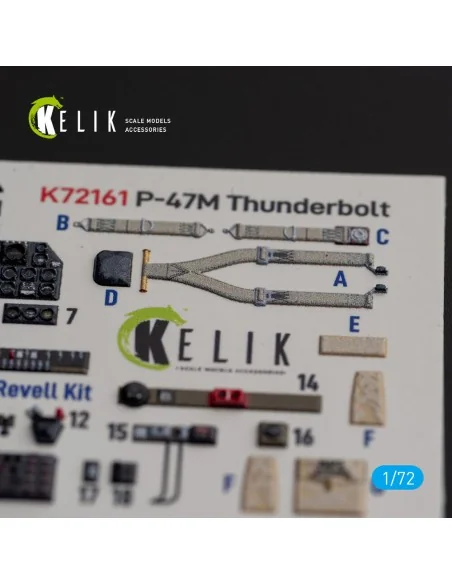 P-47M Thunderbolt- interior 3D decals for Revell kit, 1/72 - Kelik ...