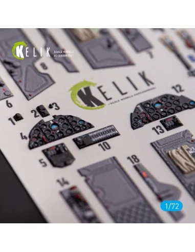 L-29 Delfin - interior 3D decals for AMK kit, 1/72 - Kelik K72162