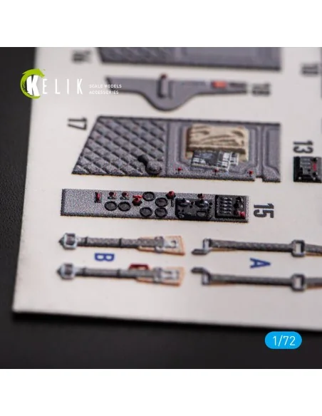 L-29 Delfin - interior 3D decals for AMK kit, 1/72 - Kelik K72162
