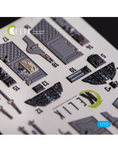 L-29 Delfin - interior 3D decals for AMK kit, 1/72 - Kelik K72162