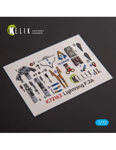 F.2A Lighting - interior 3D decals for Airfix kit, 1/72 - Kelik K72163