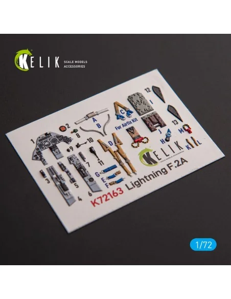 F.2A Lighting - interior 3D decals for Airfix kit, 1/72 - Kelik K72163
