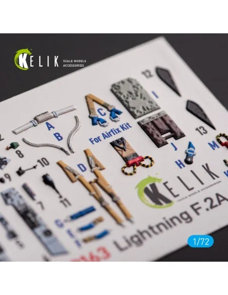 F.2A Lighting - interior 3D decals for Airfix kit, 1/72 - Kelik K72163