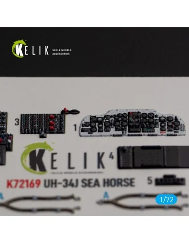 UH-34J SEA HORSE - interior 3D decals for Italeri kit, 1/72 - Kelik...