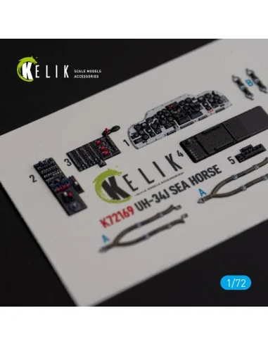 UH-34J SEA HORSE - interior 3D decals for Italeri kit, 1/72 - Kelik...