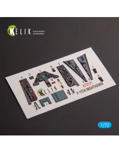 [NO_DESC] F-117A NIGHTHAWK - interior 3D decals for Academy kit, 1/...