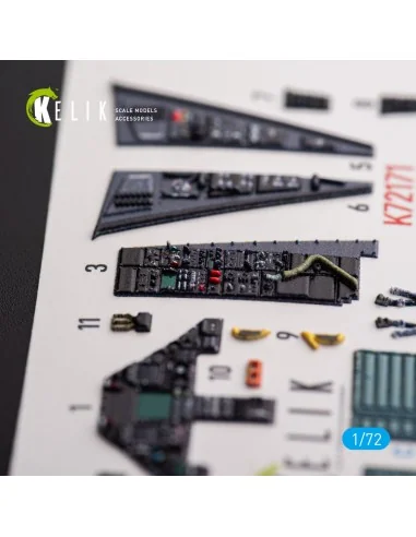 F-117A NIGHTHAWK - interior 3D decals for Academy kit, 1/72 - Kelik...