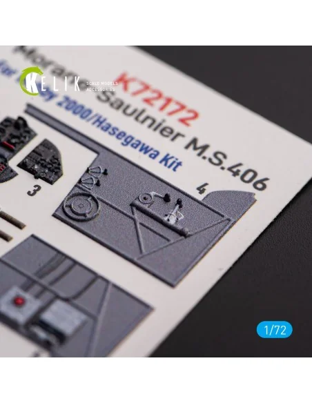 Morane-Saulnier M.S.406 - interior 3D decals for Hobby 2000/Hasegaw...