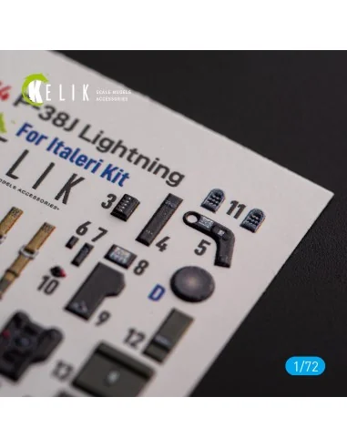 ?-38J Lightning - interior 3D decals for Italeri/Academy kit, 1/72 ...