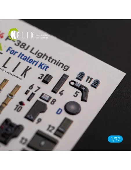 ?-38J Lightning - interior 3D decals for Italeri/Academy kit, 1/72 ...
