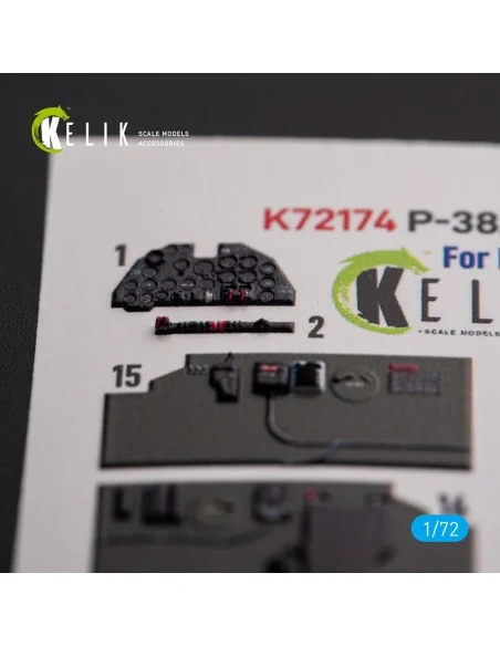 ?-38J Lightning - interior 3D decals for Italeri/Academy kit, 1/72 ...