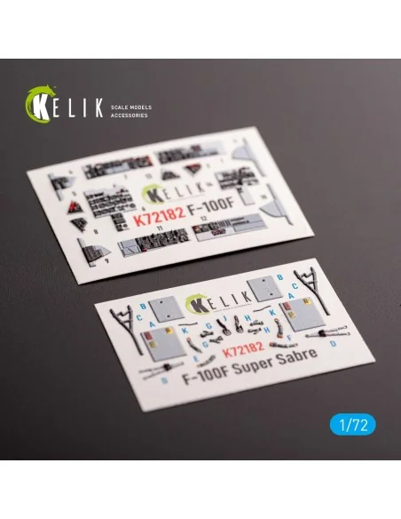 [NO_DESC] F-100F - interior 3D decals for Trumpeter kit, 1/72 - Kel...