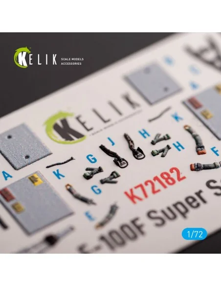 F-100F - interior 3D decals for Trumpeter kit, 1/72 - Kelik K72182
