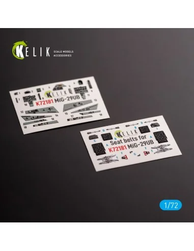 MiG-29UB - interior 3D decals for IBG models kit, 1/72 - Kelik K72181