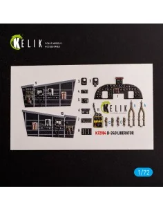 B-24D Liberator - interior 3D decals for Hasegawa kit, 1/72 - Kelik...