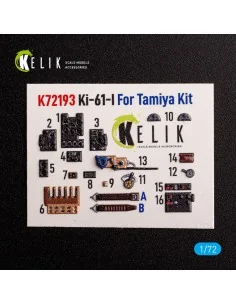 KI-61 - interior 3D decals for Tamiya kit, 1/72 - Kelik K72193