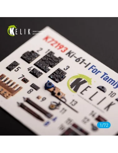 KI-61 - interior 3D decals for Tamiya kit, 1/72 - Kelik K72193