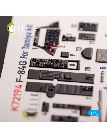F-84G Thunderjet - interior 3D decals for Tamiya kit, 1/72 - Kelik ...