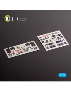 F-16I - interior 3D decals for Hasegawa kit, 1/72 - Kelik K72195