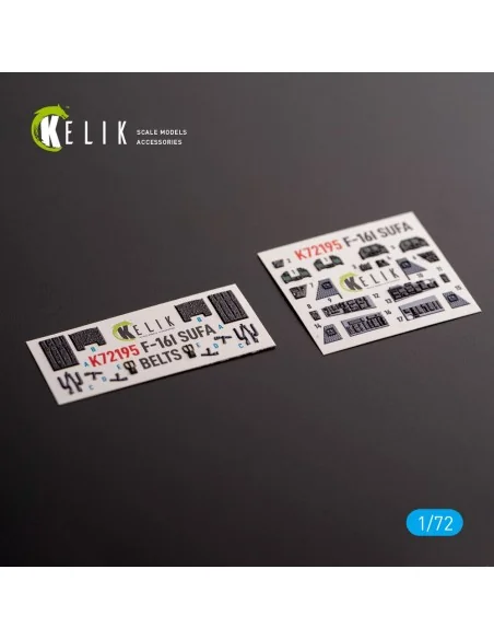 [NO_DESC] F-16I - interior 3D decals for Hasegawa kit, 1/72 - Kelik...