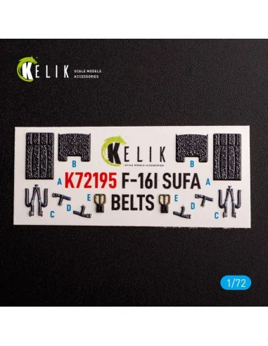 F-16I - interior 3D decals for Hasegawa kit, 1/72 - Kelik K72195
