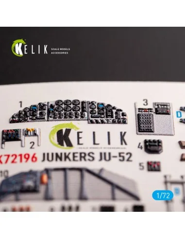 Ju-52 - interior 3D decals for Italeri kit, 1/72 - Kelik K72196