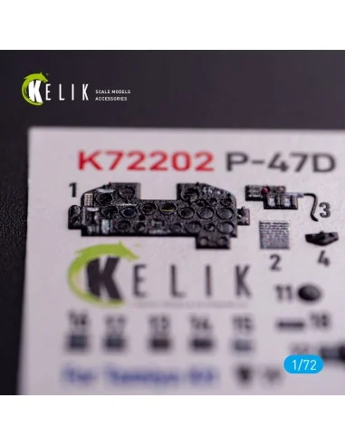 P-47D Razorback - interior 3D decals for Tamiya kit, 1/72 - Kelik K...