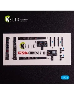 [NO_DESC] Z-10 Chinese - interior 3D decals for HobbyBoss kit, 1/72...