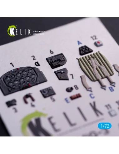 MiG-3 - interior 3D decals for Armory kit, 1/72 - Kelik K72207