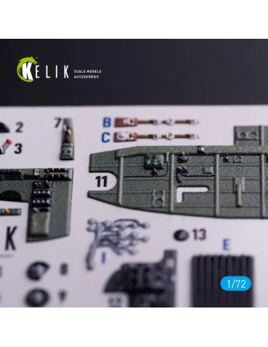 Bristol Bleninheim Mk.1 - interior 3D decals for Airfix kit, 1/72 -...