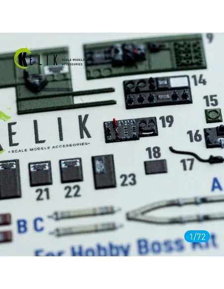 TBM-3 Avenger - interior 3D decals for HobbyBoss kit, 1/72 - Kelik ...