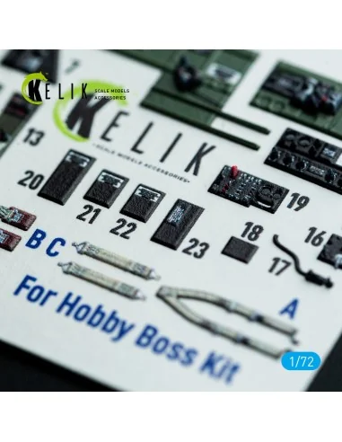 TBM-3 Avenger - interior 3D decals for HobbyBoss kit, 1/72 - Kelik ...