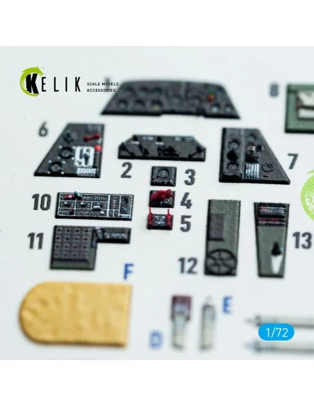 TBM-3 Avenger - interior 3D decals for HobbyBoss kit, 1/72 - Kelik ...