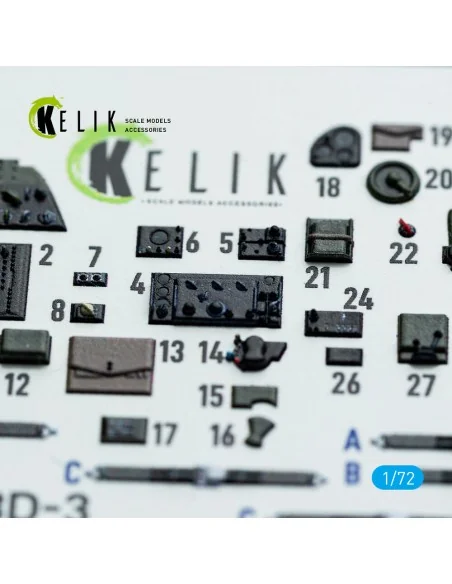 [NO_DESC] SBD-3 Dauntless - interior 3D decals for FlyHawk kit, 1/7...