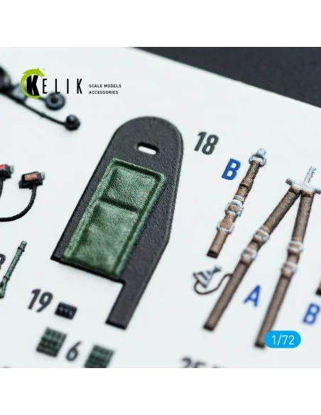 Mosquito PR.XVI - interior 3D decals for Airfix kit, 1/72 - Kelik K...