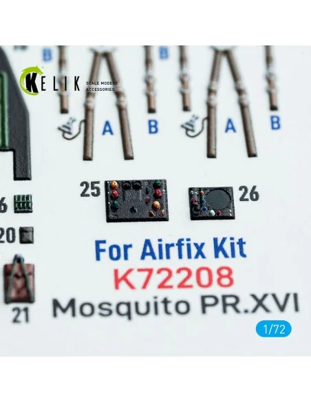 Mosquito PR.XVI - interior 3D decals for Airfix kit, 1/72 - Kelik K...