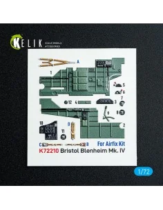 Bristol Blenheim Mk.IV - interior 3D decals for Airfix kit, 1/72 - ...